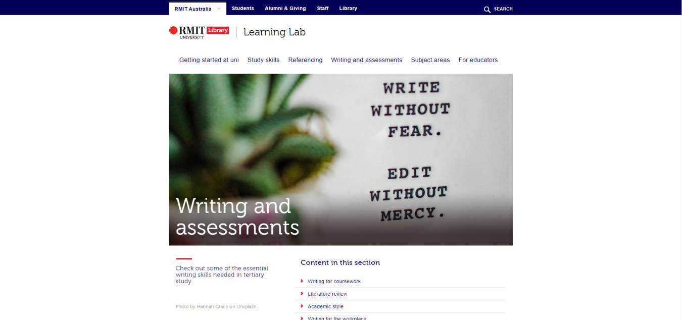 Support – Resources – RMIT University Learning Lab Support - Resources - RMIT University Learning Lab